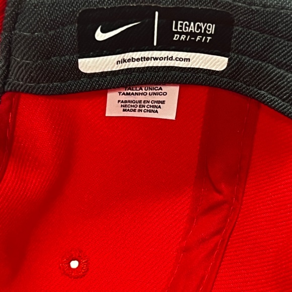 Nike Ohio State Hat Cap Red Dri Fit Legacy 91 Adjustable - Picture 7 of 9